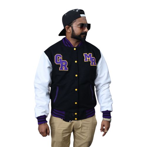 Men's Graphic Varsity Jacket