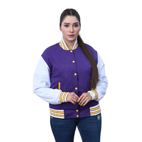 purple varsity jacket