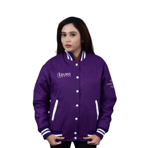 purple varsity jacket