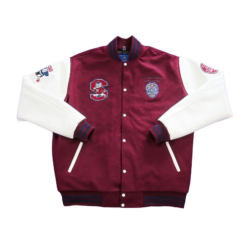 cropped varsity jacket