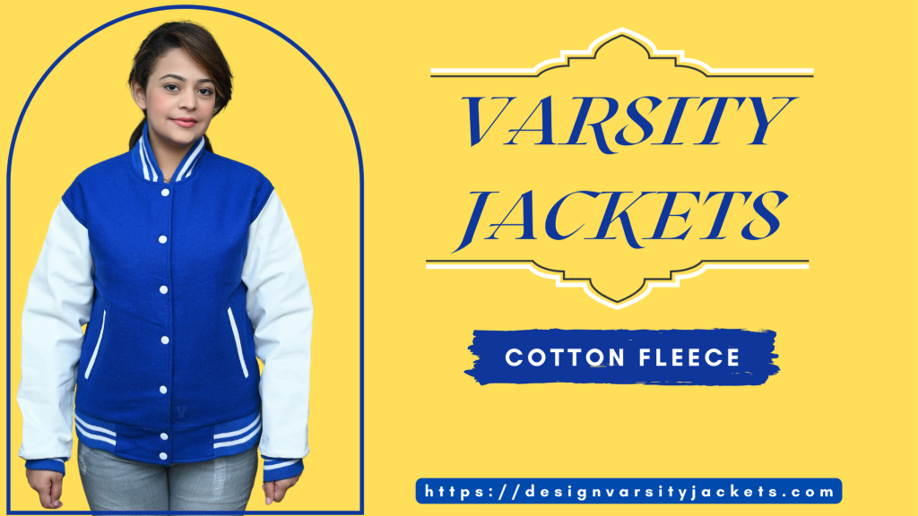 Women Varsity Jackets Cotton Fleece
