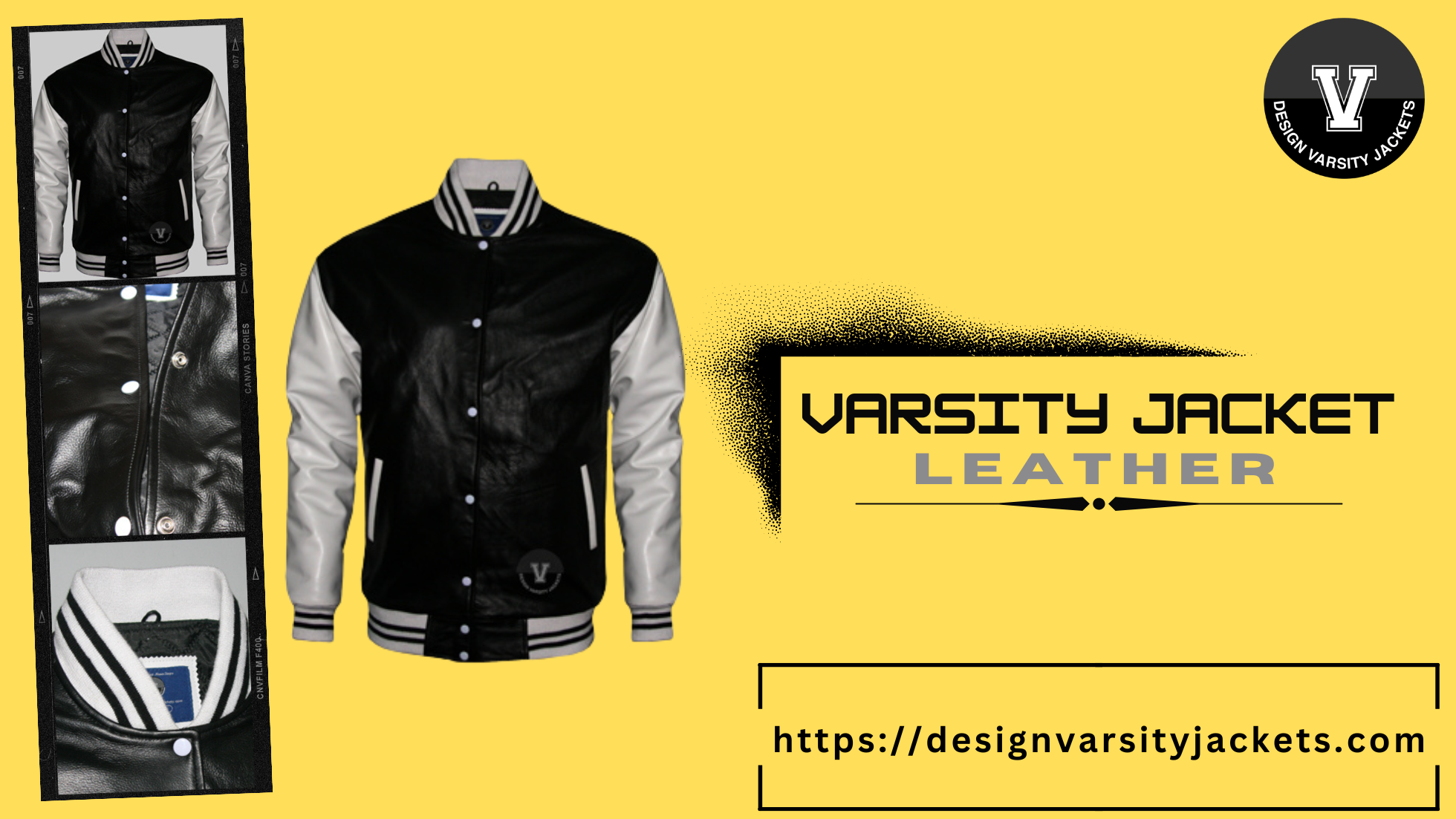 Women Varsity Jacket Leather
