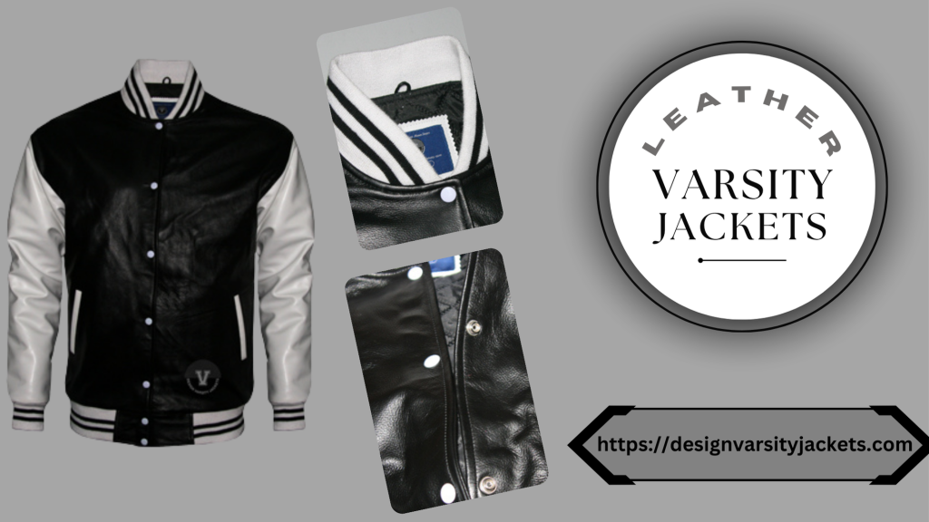 Women Varsity Jacket Leather