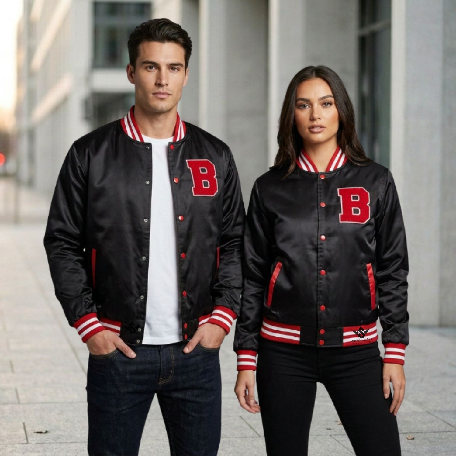 Bulk Wool Leather Varsity Jackets