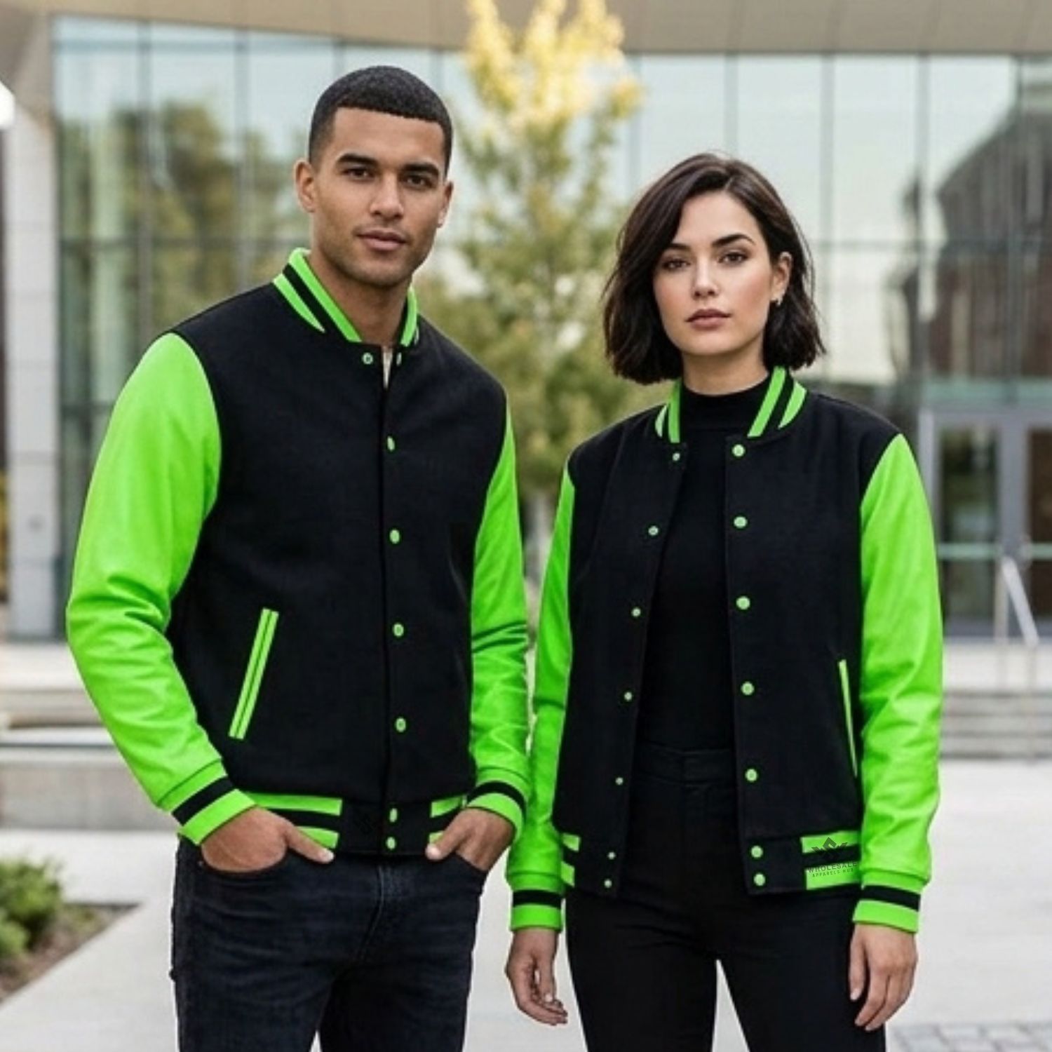 Green And Black Baseball Jackets For Teams