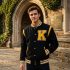 Yellow And Black Letterman Jackets With Patches