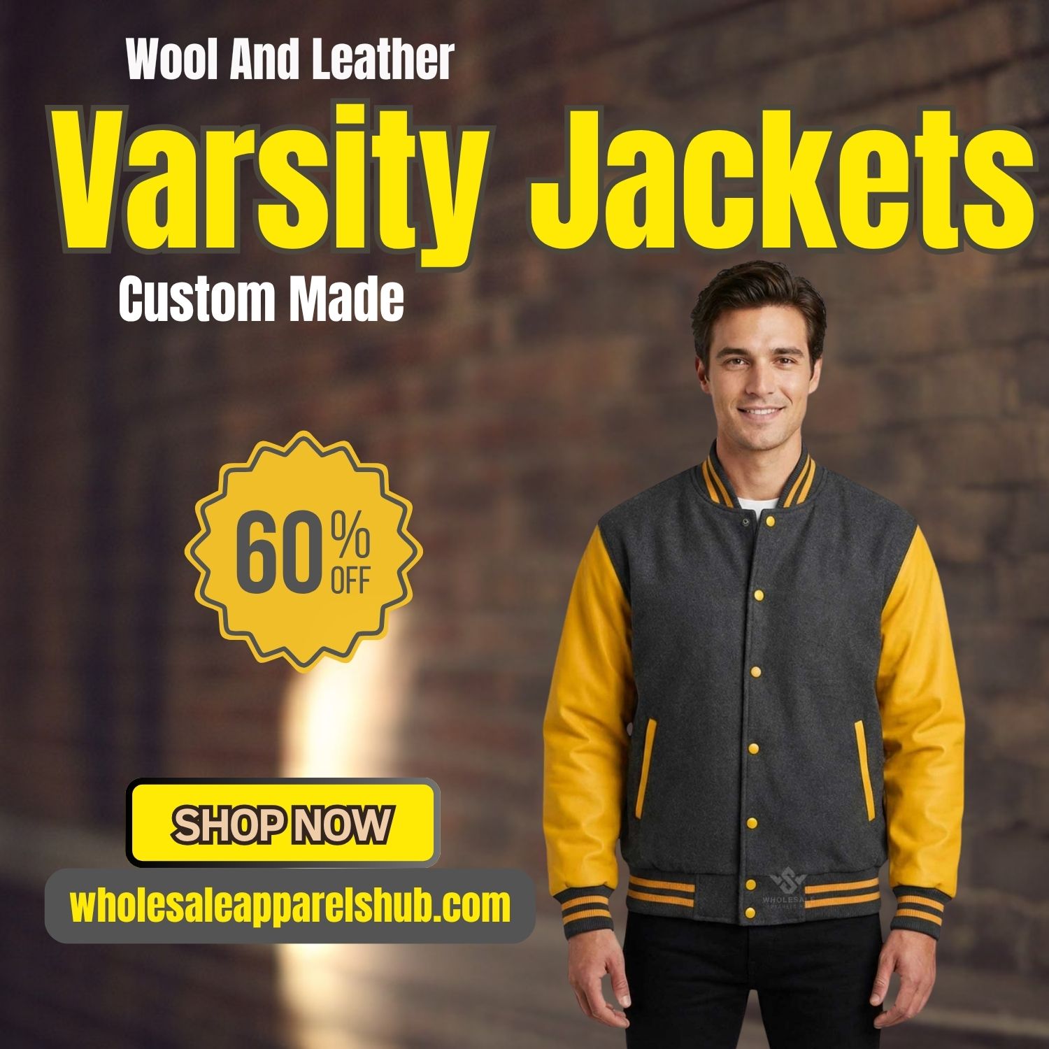 Wool and Leather Varsity Jackets Custom Made