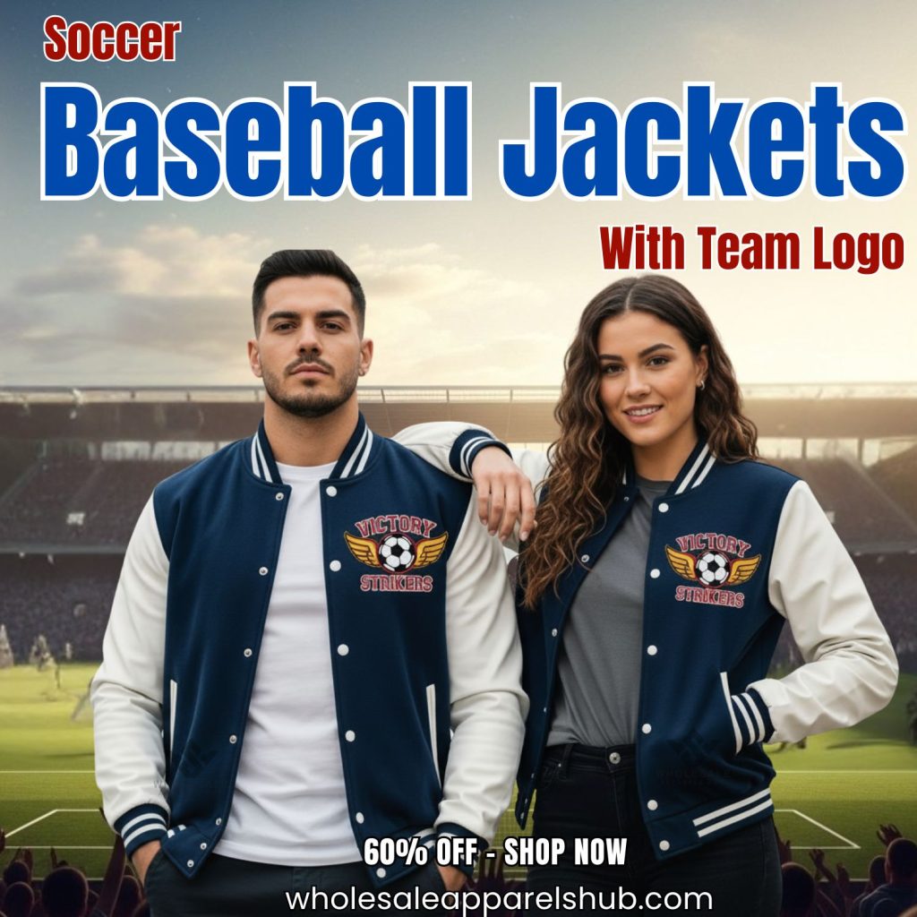 Soccer Baseball Jackets With Team Logo