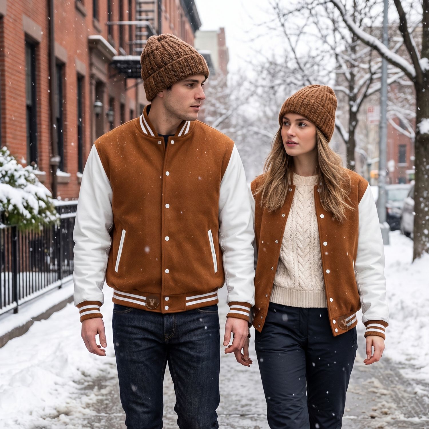 Varsity Jackets With Beanies Winter Look