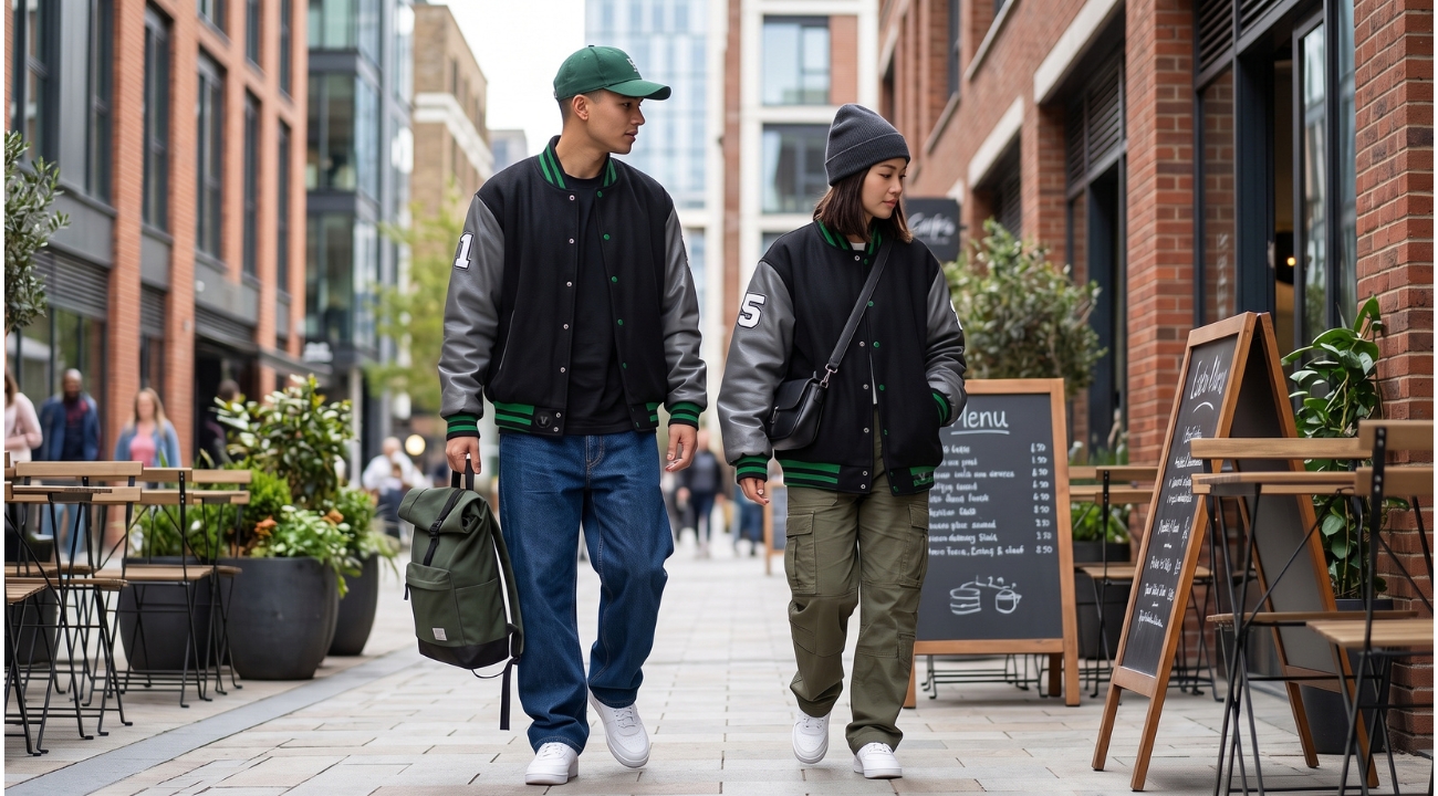 Varsity Jackets Wool Body Leather Sleeve