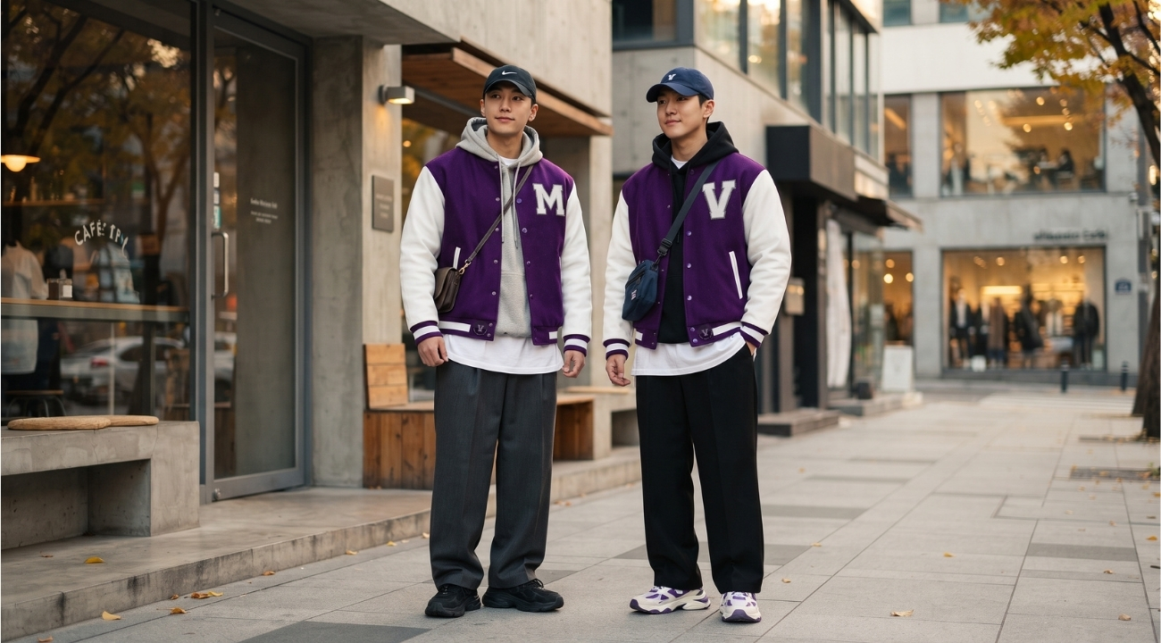 Varsity Jackets in Seoul K-Fashion Trends