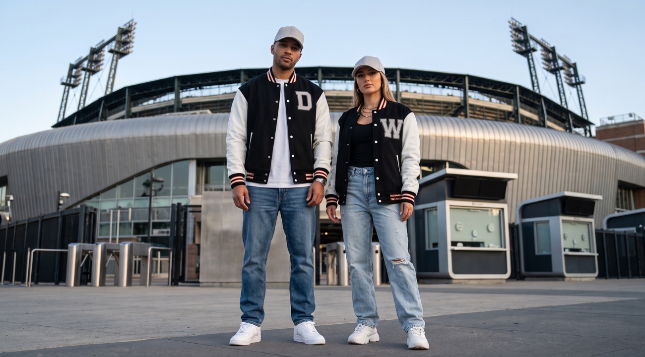 Wool And Leather Baseball Jackets Custom Made
