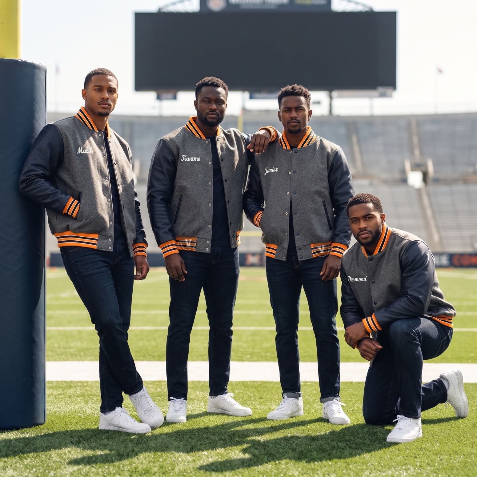 Football Team Jackets With Embroidery