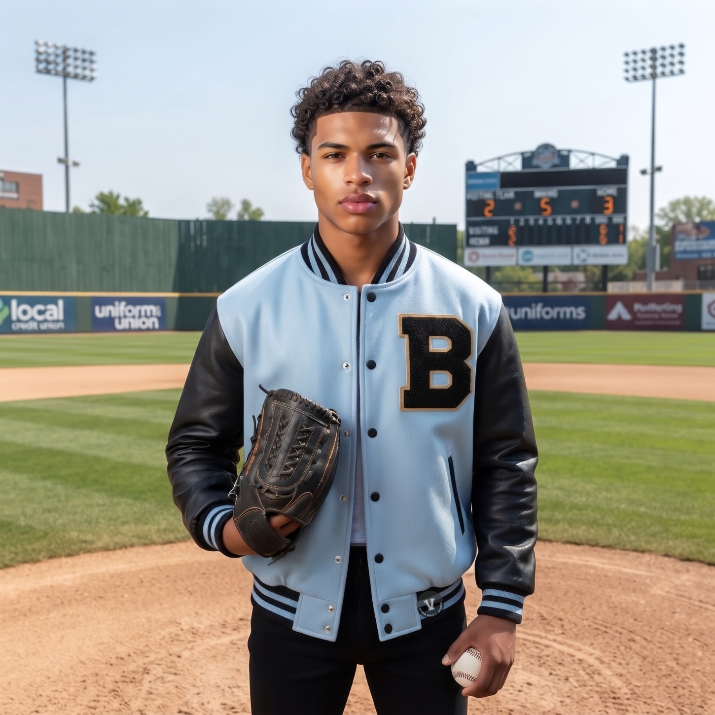 make your own baseball jacket with initials